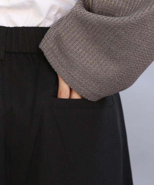 8(eight)(エイト)の「ワイドカーブパンツ(スラックス・メンズ・ブラック/グレー・MEDIUM/LARGE/X-LARGE)」の16枚目の写真