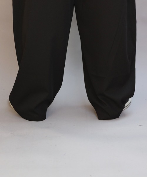 8(eight)(エイト)の「ワイドカーブパンツ(スラックス・メンズ・ブラック/グレー・MEDIUM/LARGE/X-LARGE)」の18枚目の写真