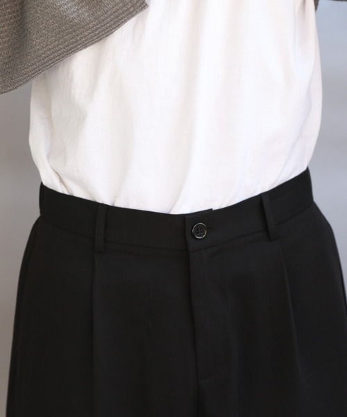 8(eight)(エイト)の「ワイドカーブパンツ(スラックス・メンズ・ブラック/グレー・MEDIUM/LARGE/X-LARGE)」の20枚目の写真