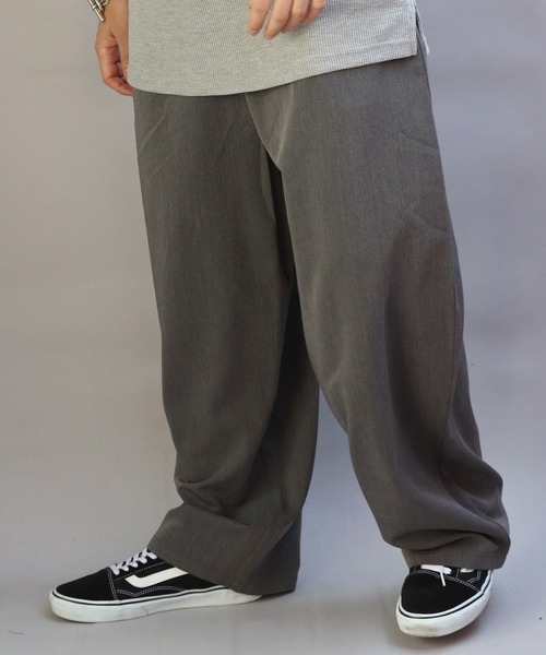 8(eight)(エイト)の「ワイドカーブパンツ(スラックス・メンズ・ブラック/グレー・MEDIUM/LARGE/X-LARGE)」の6枚目の写真