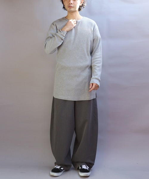 8(eight)(エイト)の「ワイドカーブパンツ(スラックス・メンズ・ブラック/グレー・MEDIUM/LARGE/X-LARGE)」の8枚目の写真