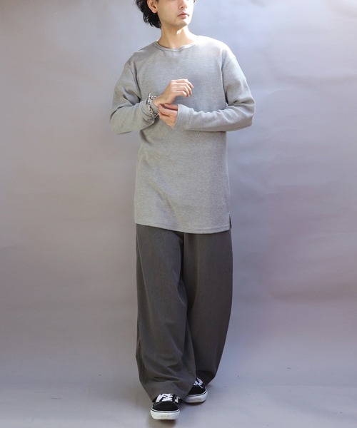 8(eight)(エイト)の「ワイドカーブパンツ(スラックス・メンズ・ブラック/グレー・MEDIUM/LARGE/X-LARGE)」の10枚目の写真