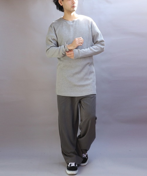 8(eight)(エイト)の「ワイドカーブパンツ(スラックス・メンズ・ブラック/グレー・MEDIUM/LARGE/X-LARGE)」の11枚目の写真