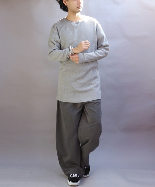 8(eight)(エイト)の「ワイドカーブパンツ(スラックス・メンズ・ブラック/グレー・MEDIUM/LARGE/X-LARGE)」の12枚目の写真