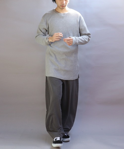 8(eight)(エイト)の「ワイドカーブパンツ(スラックス・メンズ・ブラック/グレー・MEDIUM/LARGE/X-LARGE)」の13枚目の写真