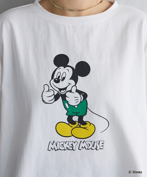 ミッキー/プリントTシャツ（Tシャツ/カットソー）｜LAVEANGE