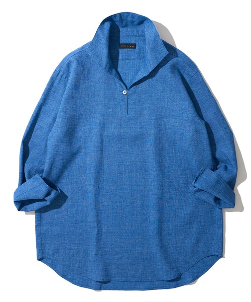 【DUFFER】美品 リネン コットン カプリシャツ スキッパーシャツ ７部丈 ABAHOUSE｜【リネンタッチ】7分袖 カプリシャツ / スキッパー