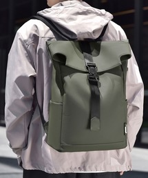 【防水コーティング・A4対応】レザーライクマグネットフラップデイパック/リュックサック