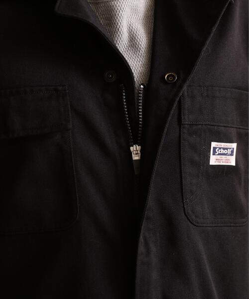 schott(ショット)の「Schott/ショット/TC WORKWEAR JUMPSUIT/ティーシー ワークウェア ジャンプスーツ(つなぎ/オールインワン・メンズ・ブラック/カーキ/キナリ・M/L/XL)」の7枚目の写真