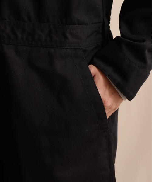 schott(ショット)の「Schott/ショット/TC WORKWEAR JUMPSUIT/ティーシー ワークウェア ジャンプスーツ(つなぎ/オールインワン・メンズ・ブラック/カーキ/キナリ・M/L/XL)」の4枚目の写真