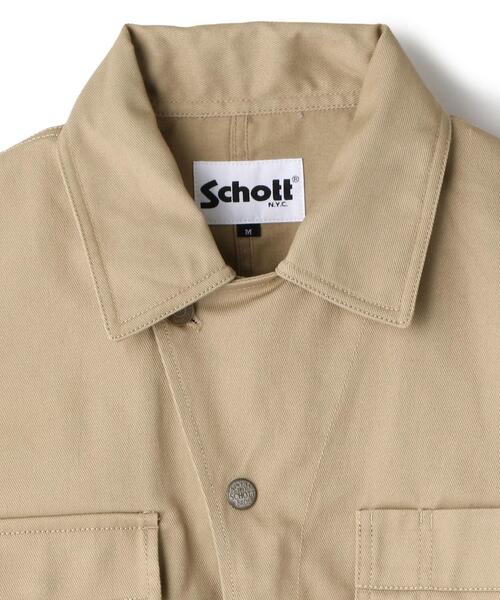 schott(ショット)の「Schott/ショット/TC WORKWEAR JUMPSUIT/ティーシー ワークウェア ジャンプスーツ(つなぎ/オールインワン・メンズ・ブラック/カーキ/キナリ・M/L/XL)」の17枚目の写真