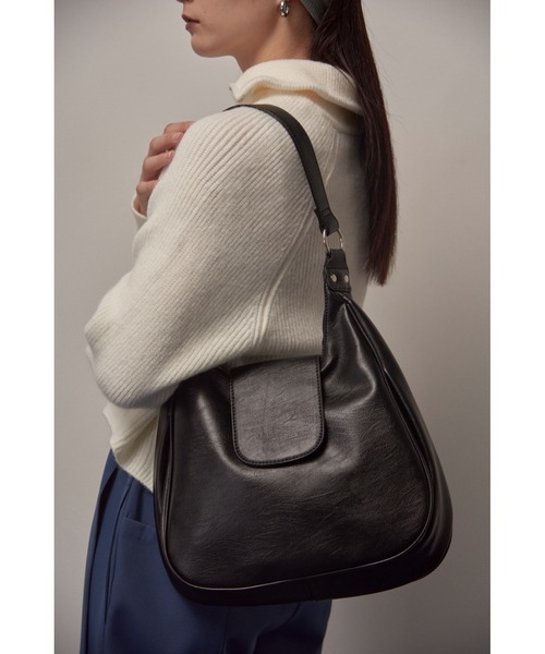 Solace（ソレイス）の「フェイクレザーラウンドトートバッグ（トートバッグ・レディース・ブラック/ブラウン・FREE）」の21枚目の写真