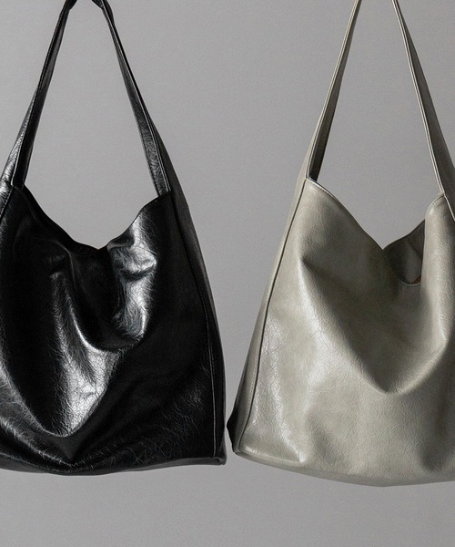 2color ／ 大容量 】フェイクシボレザーワンハンドルショルダーバッグ