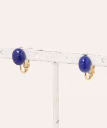 september/ラピスラズリoval カボションearring