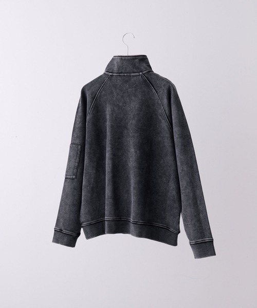 CLEL ヘビーウェイト ヴィンテージデザインハーフジップ グレー Sサイズ CLEL】Heavy Weight Vintage Design Half Zip/ヘビーウェイト