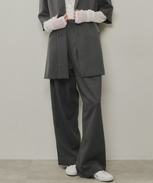 LA BELLE ETUDE | サイドラインリラックスワイドスラックス(スラックス)