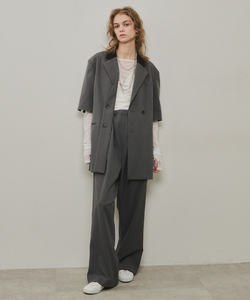 LA BELLE ETUDE（ラベルエチュード）の「サイドラインリラックスワイドスラックス（スラックス・レディース・ライトブルー/グレー/ベージュ・1/0）」の11枚目の写真