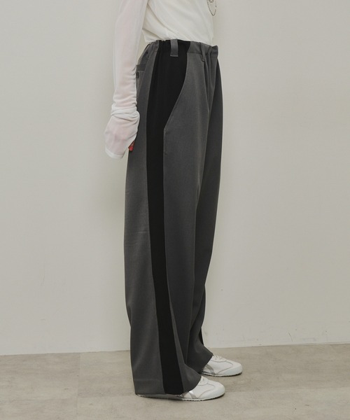 LA BELLE ETUDE（ラベルエチュード）の「サイドラインリラックスワイドスラックス（スラックス・レディース・ライトブルー/グレー/ベージュ・1/0）」の15枚目の写真