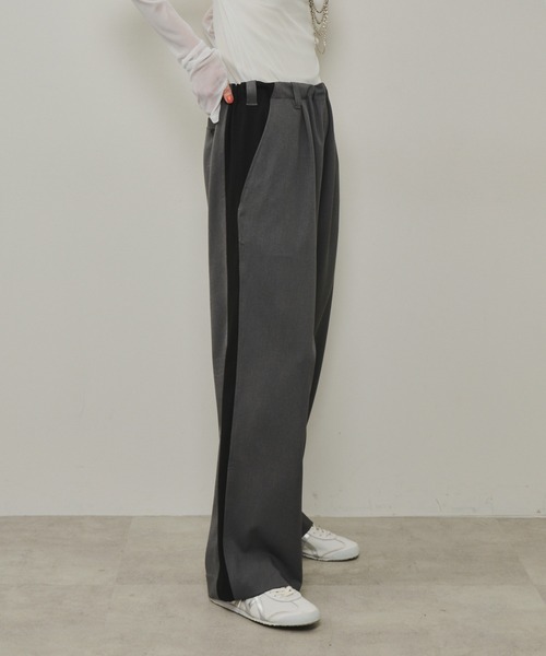 LA BELLE ETUDE（ラベルエチュード）の「サイドラインリラックスワイドスラックス（スラックス・レディース・ライトブルー/グレー/ベージュ・1/0）」の16枚目の写真