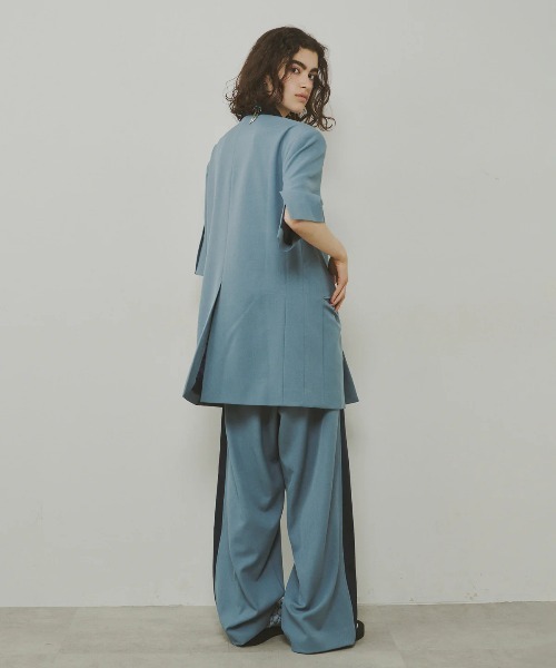 LA BELLE ETUDE（ラベルエチュード）の「サイドラインリラックスワイドスラックス（スラックス・レディース・ライトブルー/グレー/ベージュ・1/0）」の20枚目の写真