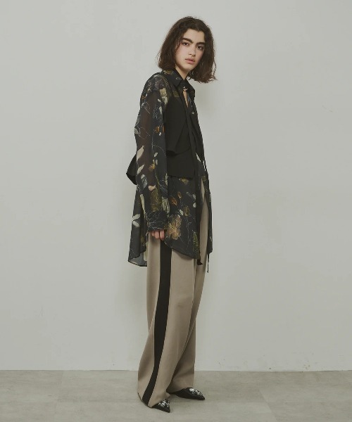 LA BELLE ETUDE（ラベルエチュード）の「サイドラインリラックスワイドスラックス（スラックス・レディース・ライトブルー/グレー/ベージュ・1/0）」の9枚目の写真