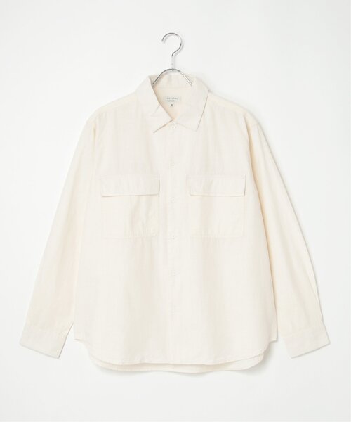 VENCEEXCHANGE（ヴァンスエクスチェンジ）の「シャンブレーオーバーシャツ（シャツ/ブラウス・メンズ・ブルー/ブラック/アイボリー・L/M）」の7枚目の写真