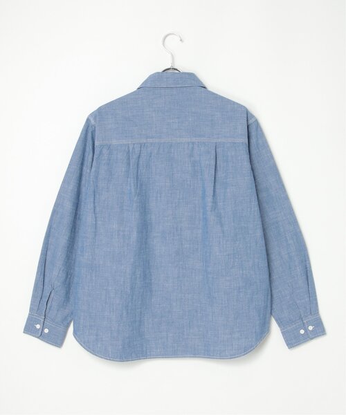 VENCEEXCHANGE（ヴァンスエクスチェンジ）の「シャンブレーオーバーシャツ（シャツ/ブラウス・メンズ・ブルー/ブラック/アイボリー・L/M）」の10枚目の写真