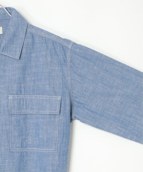 VENCEEXCHANGE（ヴァンスエクスチェンジ）の「シャンブレーオーバーシャツ（シャツ/ブラウス・メンズ・ブルー/ブラック/アイボリー・L/M）」の11枚目の写真