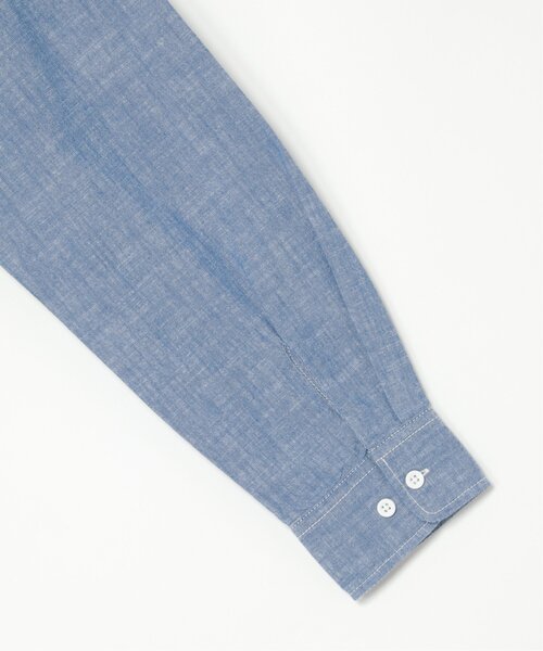 VENCEEXCHANGE（ヴァンスエクスチェンジ）の「シャンブレーオーバーシャツ（シャツ/ブラウス・メンズ・ブルー/ブラック/アイボリー・L/M）」の12枚目の写真