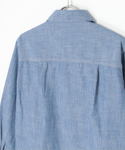 VENCEEXCHANGE（ヴァンスエクスチェンジ）の「シャンブレーオーバーシャツ（シャツ/ブラウス・メンズ・ブルー/ブラック/アイボリー・L/M）」の15枚目の写真