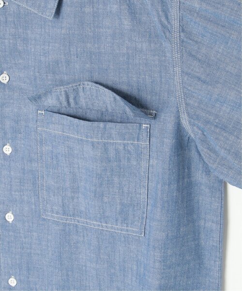 VENCEEXCHANGE（ヴァンスエクスチェンジ）の「シャンブレーオーバーシャツ（シャツ/ブラウス・メンズ・ブルー/ブラック/アイボリー・L/M）」の16枚目の写真