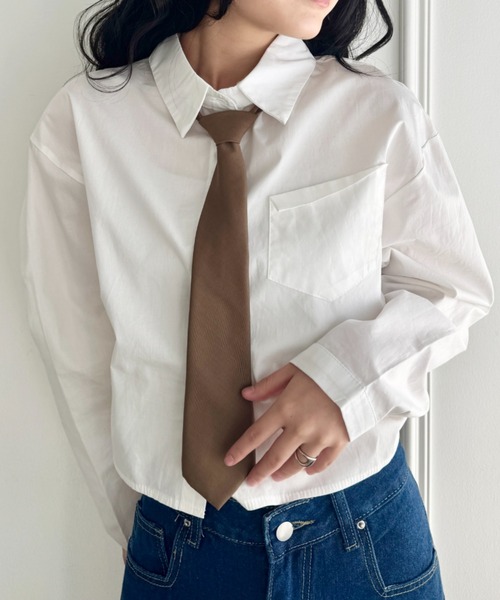 SOLLON.（ソルロン）の「アソートネクタイ（ネクタイ・レディース・グレー/ブラック/ブラウン系その他/ブラウン/レッド/ネイビー・FREE）」の3枚目の写真