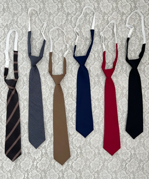 SOLLON.（ソルロン）の「アソートネクタイ（ネクタイ・レディース・グレー/ブラック/ブラウン系その他/ブラウン/レッド/ネイビー・FREE）」の7枚目の写真