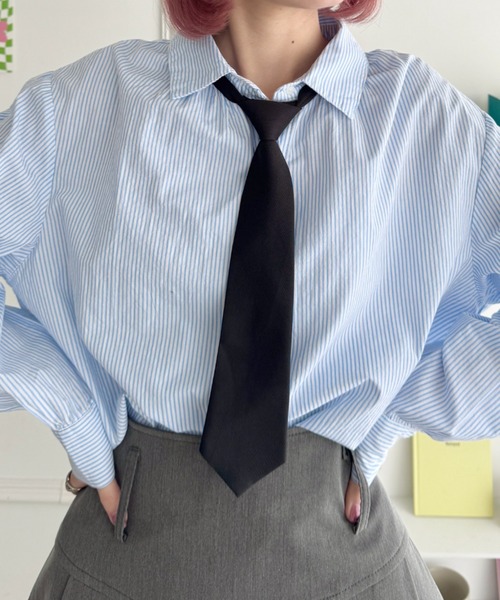 SOLLON.（ソルロン）の「アソートネクタイ（ネクタイ・レディース・グレー/ブラック/ブラウン系その他/ブラウン/レッド/ネイビー・FREE）」の9枚目の写真