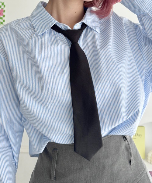 SOLLON.（ソルロン）の「アソートネクタイ（ネクタイ・レディース・グレー/ブラック/ブラウン系その他/ブラウン/レッド/ネイビー・FREE）」の10枚目の写真