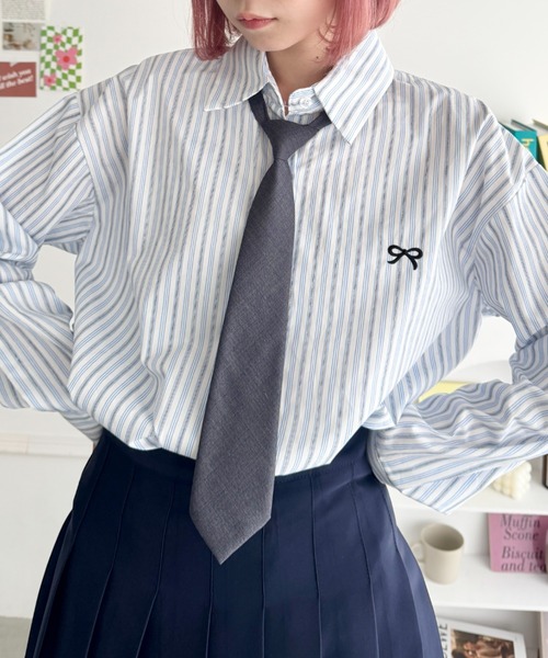 SOLLON.（ソルロン）の「アソートネクタイ（ネクタイ・レディース・グレー/ブラック/ブラウン系その他/ブラウン/レッド/ネイビー・FREE）」の16枚目の写真