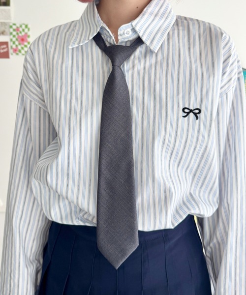 SOLLON.（ソルロン）の「アソートネクタイ（ネクタイ・レディース・グレー/ブラック/ブラウン系その他/ブラウン/レッド/ネイビー・FREE）」の15枚目の写真