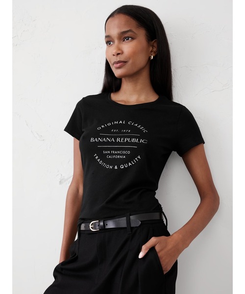 BANANA REPUBLIC FACTORY STORE クラシック ロゴTシャツ（T