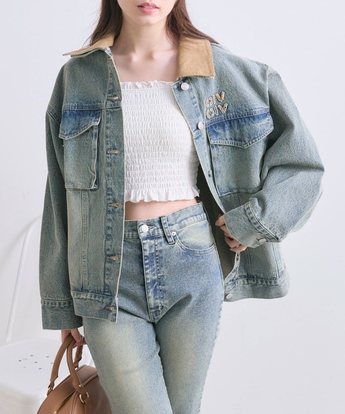 OLIVE des OLIVE(オリーブデオリーブ)の「クロスリボン付シャーリングキャミ(キャミソール・レディース・ホワイト/ブラック/ピンク/その他/その他1・FREE)」の13枚目の写真