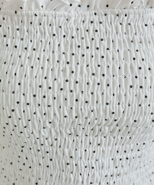 OLIVE des OLIVE(オリーブデオリーブ)の「クロスリボン付シャーリングキャミ(キャミソール・レディース・ホワイト/ブラック/ピンク/その他/その他1・FREE)」の19枚目の写真