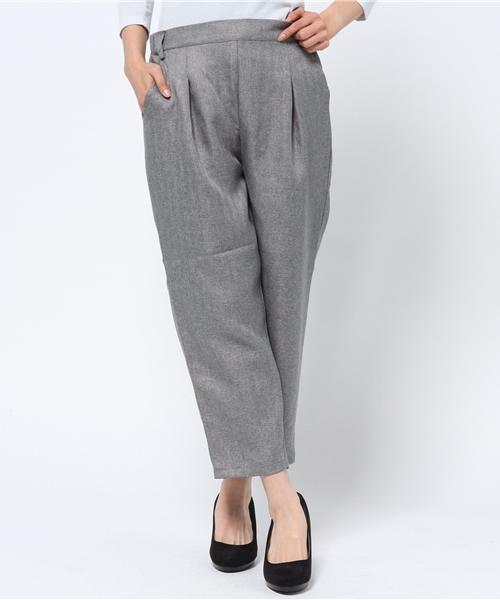 SEVENDAYS=SUNDAY（セブンデイズサンデイ）の「ヘリンボーンテーパードパンツ（その他パンツ・レディース・グレー/ブラック/カーキ・MEDIUM/LARGE）」の12枚目の写真