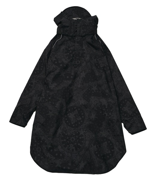 KiU（キウ）の「キウ ビジブルバイシクル自転車レインポンチョ リフレクター反射（レインコート/ポンチョ・メンズ・ブラック/カーキ/グレー系その他/ベージュ/ブラック系その他・FREE）」の2枚目の写真