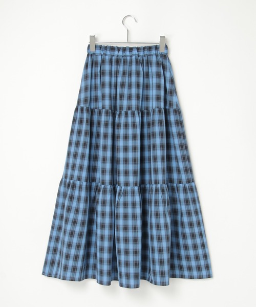 ユ*ニ様 h.jelly ♡チェックスカート♡ JUNOAH スカート ベルト付きプリーツチェックスカート