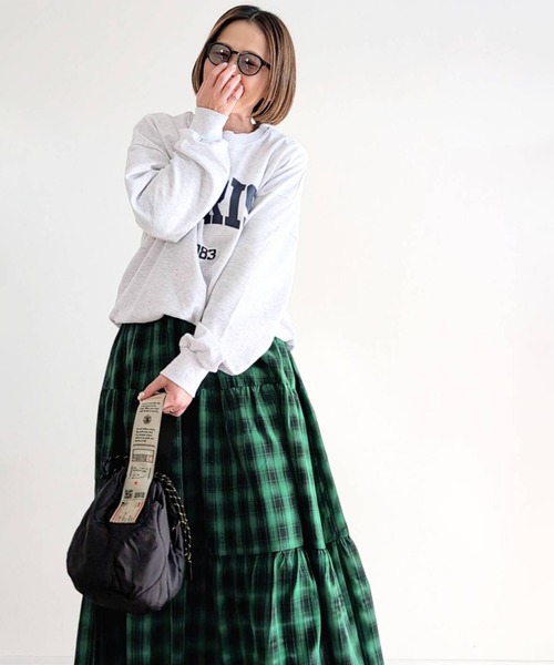 夏のスカートU Double Belted Inverted Pleats Skirt｜セットアップ
