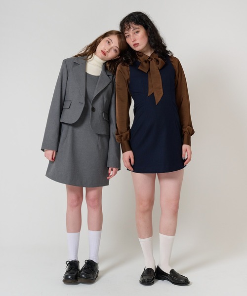 ワンピース クラシカル ミニ丈ジャンスカ TINAJOJUN クラシカル ミニ丈ジャンスカ TINA：JOJUN（ワンピース）｜TINA：JOJUN