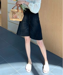 FINEnough（ファインナフ）の「バギーデニムハーフパンツ（デニムパンツ）」