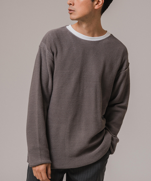 EDIFICE（エディフィス）の「CHILL FIT ワイドネック ニット（ニット