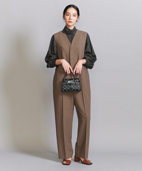 BEAUTY&YOUTH UNITED ARROWS（ビューティーアンドユースユナイテッドアローズ）の「【WEB限定 Wardrobe DAILY MINIMAL】リボンタイブラウス -2WAY/ウォッシャブル-（シャツ/ブラウス・レディース・ホワイト/ベージュ/ダークグレー・FREE）」の16枚目の写真