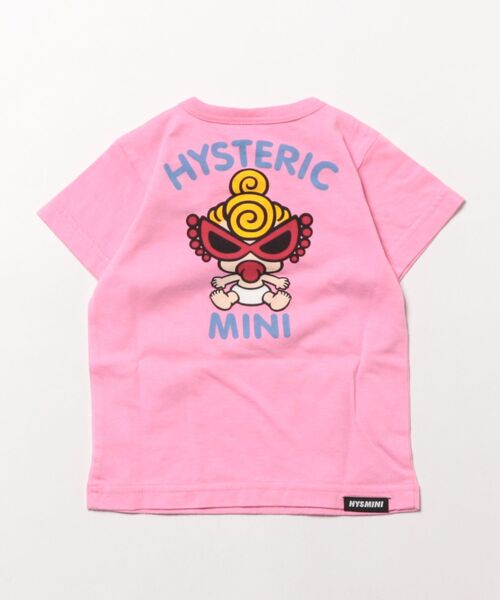 HYSTERIC MINI(ヒステリックミニ)の「SCRAP PATCHWORK ALLTOGETHER 半袖Tシャツ(Tシャツ/カットソー・キッズ・ホワイト/ピンク・80/90)」の3枚目の写真
