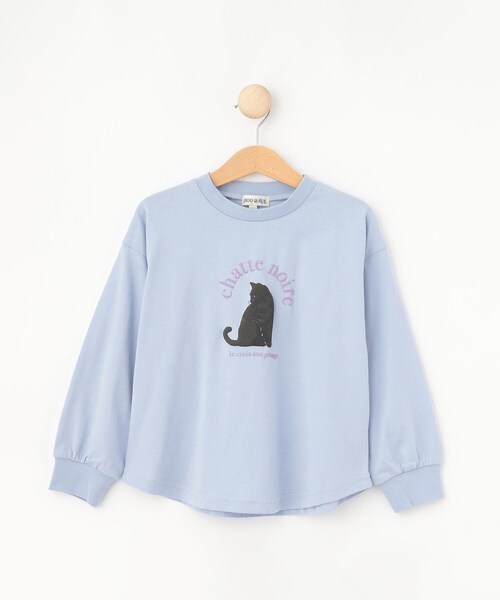 SHOO・LA・RUE(シューラルー)の「【100-150cm/洗える/姉妹リンク可】GIRLS プリントアソートロンT(Tシャツ/カットソー・キッズ・オフホワイト/ブラック/サックスブルー/ピンク/パープル・10/11/12/13/14/15 )」の3枚目の写真